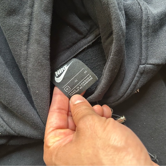 Vintage Nike Center Logo Swoosh Hoodie W/ Dual Front Pockets - Picture 4 of 9